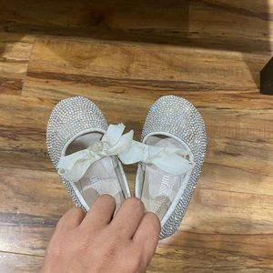 Baby girl rhinestone flats